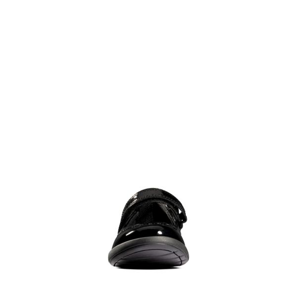 Clarks Girls Etch Craft Toddler School Shoes Black | CA-6209541